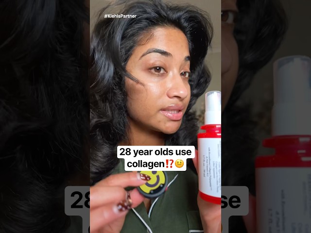 AD Why should a 28 year old use a collagen serum‼️🤨 #kiehlspartner