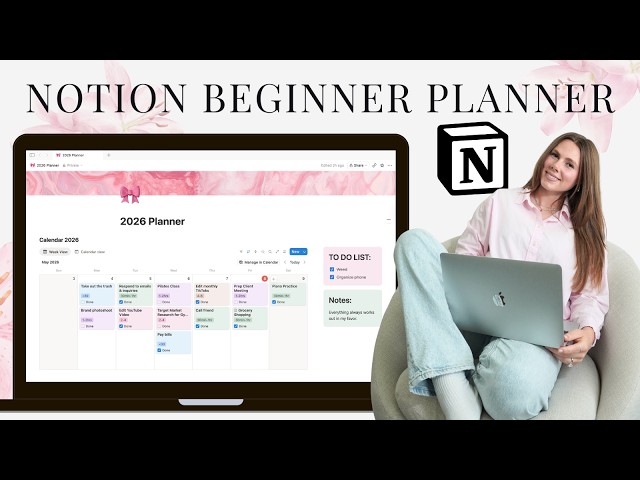 Notion Isn’t Scary: Beginner Weekly & Monthly Planner Tutorial
