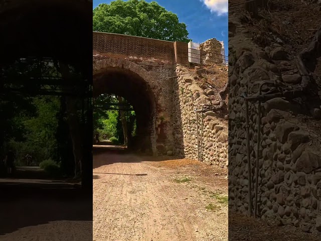 Cycling through a Medieval Portal in Italy 🇮🇹 | Borghetto #shorts  #indoorcycling