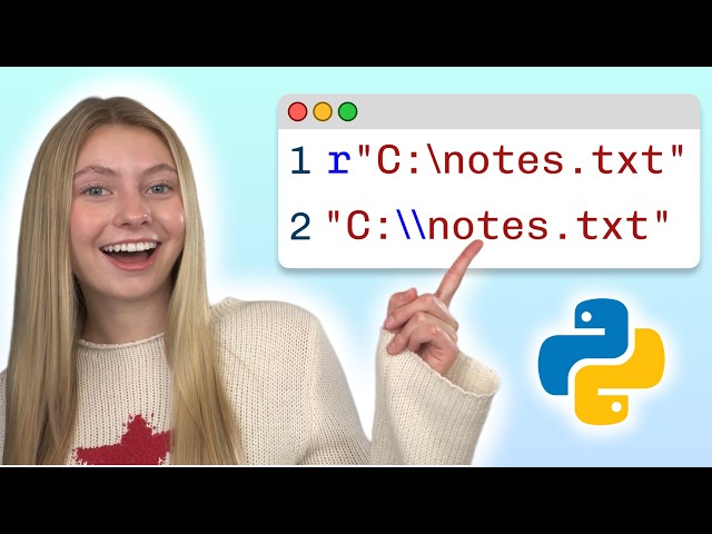 Python R-strings and Escape Sequences - Visually Explained