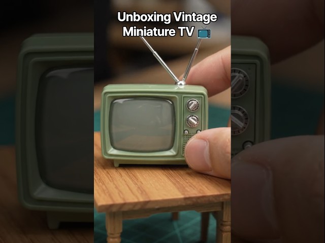 Vintage Miniature TV 📺 #viral #trending #youtubeshorts #vintage #gadgets