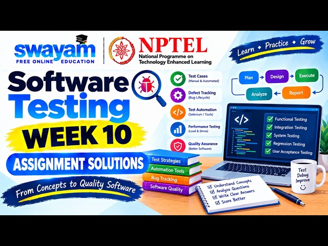 Software Testing Week 10 Assignment Answers 2026 | NPTEL July 2026 | NPTEL Assignment Solution