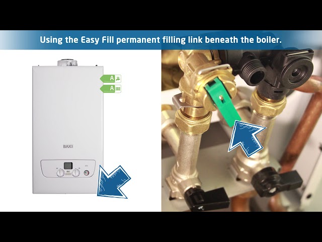 How to top up your boiler pressure using the Easy Fill permanent filling link | Baxi Boilers