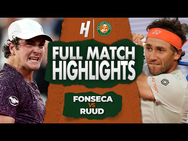 Joao Fonseca vs Casper Ruud - FULL Match Highlights | Round 4 | Roland Garros 2026