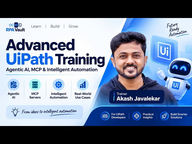Advanced UiPath Training – Live Demo 1 | Agentic AI, MCP & Intelligent Automation