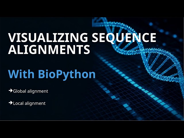 Python for Bioinformatics: DNA Sequence Alignment in 3 Minutes