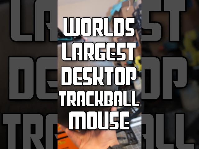 Creating the worlds LARGEST trackball  #maker #trackball #mouse #tech #diy