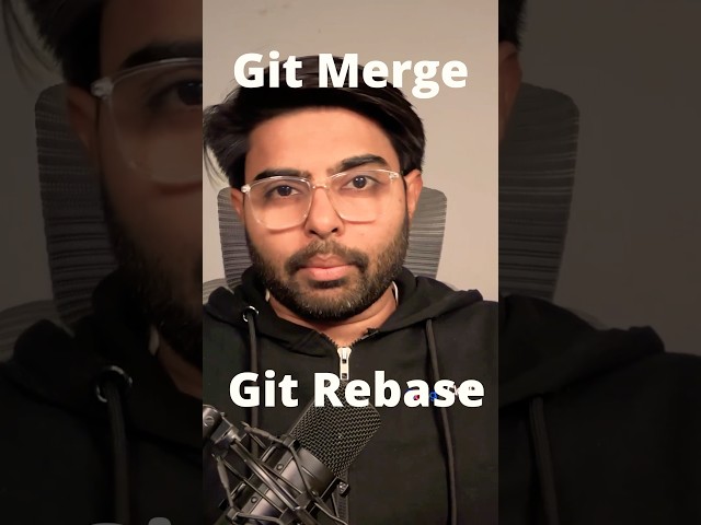 Git Merge vs Git Rebase | DevOps Interview Questions #coding #git #devlife #codinginterview