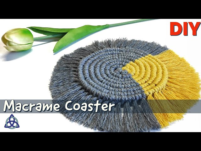 DIY Round Macrame Table Coaster | Table Decoration Ideas
