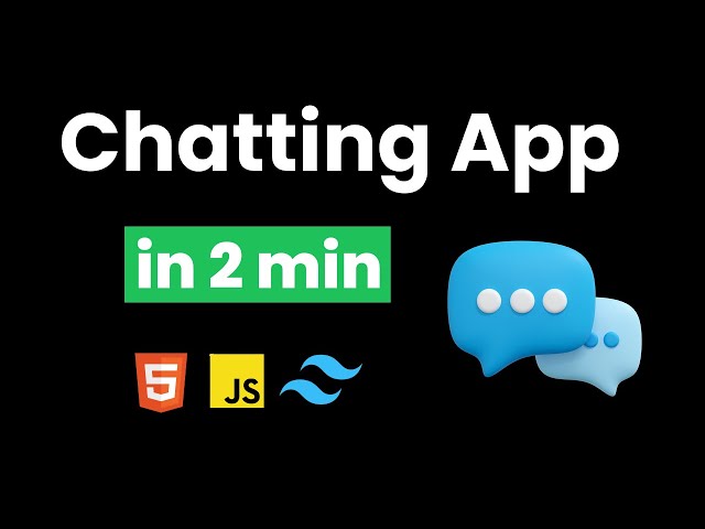 I CREATE CHATTING APP IN 2 MIN USING JAVASCRIPT & JAVASCRIPT PROJECTS & JS PRACTICE PROJECTS