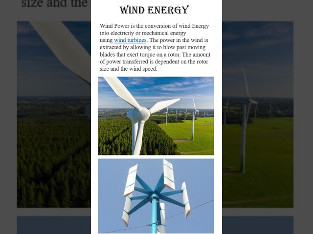 Wind Energy