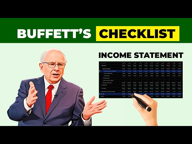 Warren Buffett on Reading Income Statements - Top 3 Rules