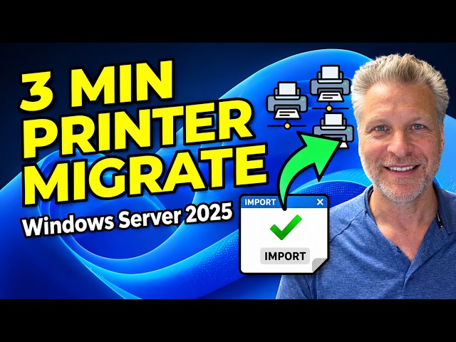 How to Migrate a Print Server in 3 Minutes | Windows Server Migration | EASY & FAST!