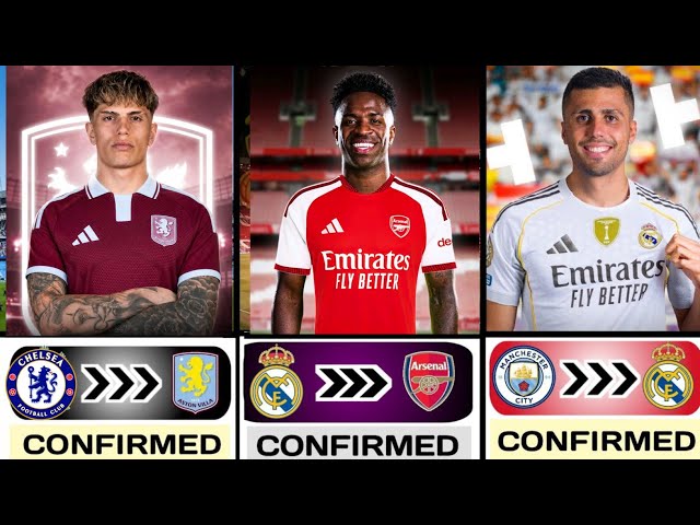 Summer Confirmed Transfer News 2026 ✅ Ft. Garnacho To Aston Villa, Vinicius Junior To Arsenal FC 😍