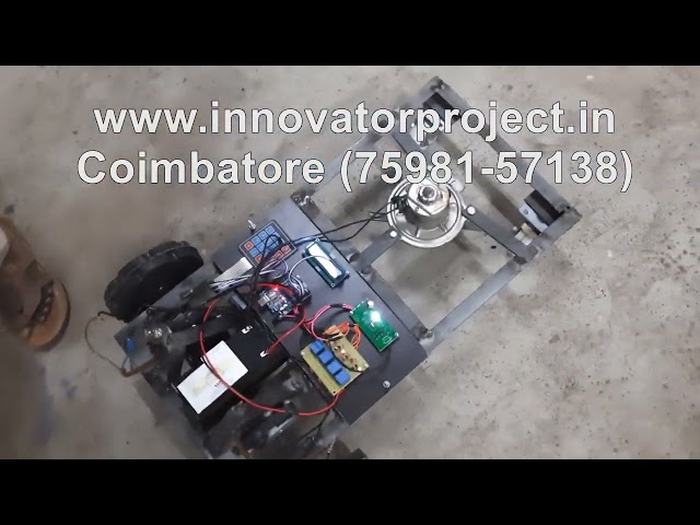 Arduino uno microcontroller based automatic grass cutter / automatic grass cutting vehicle projects