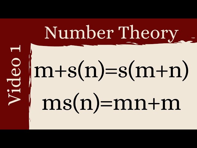 The foundation -- Number Theory 1