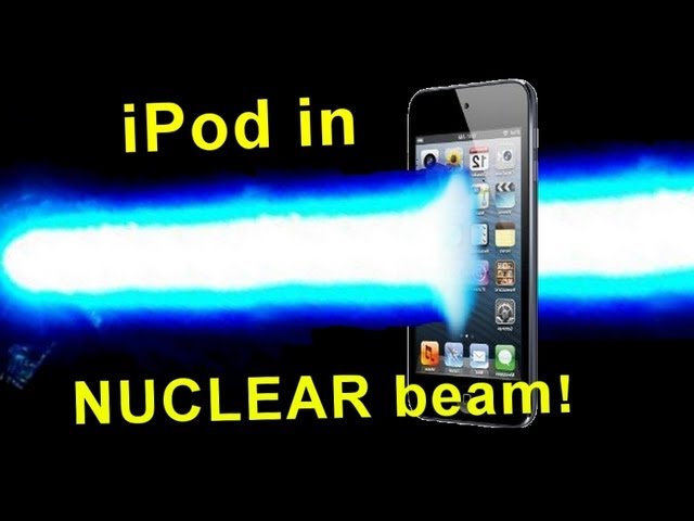 Ipod in a Nuclear Reactor Beam