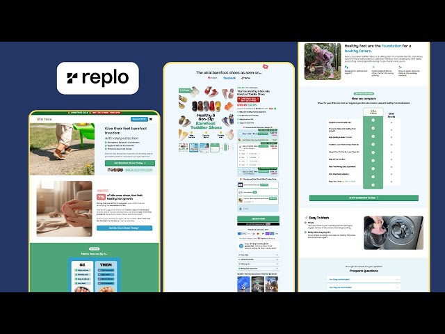 CRO Landing Page DESIGN & Layout Blueprint in Replo (High-Converting Structure Showcase)