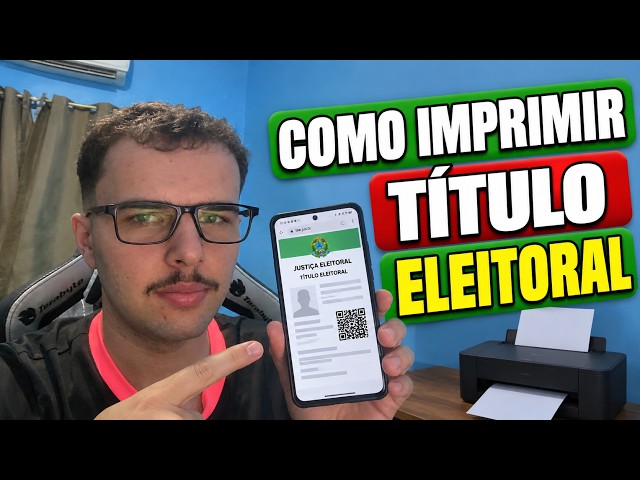Como IMPRIMIR o TÍTULO DE ELEITOR pelo CELULAR! (PASSO A PASSO)