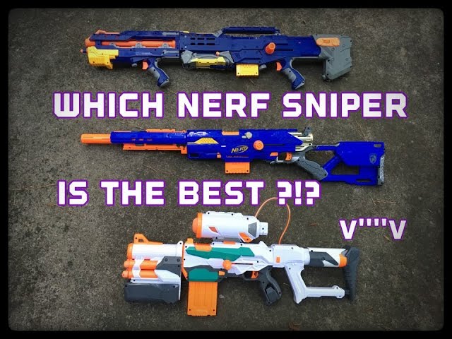 Nerf Modulus Tri-Strike Vs. N-Strike Longstrike Vs. N-Strike Longshot