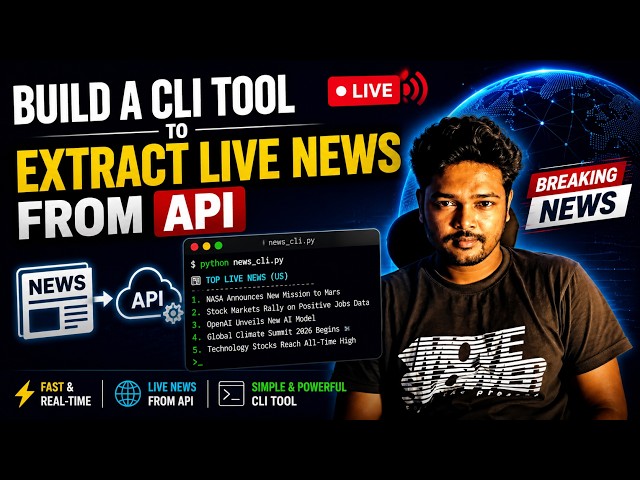 Build Your Own Live News CLI Tool with Python & API 🚀 | Full Project