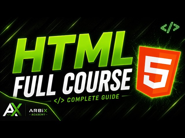 Learn HTML — Full Course for Beginners