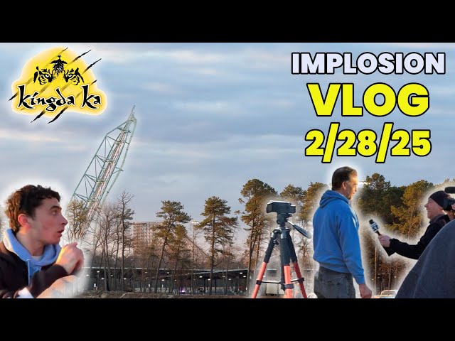 Watching the Kingda Ka Implosion Vlog 2/28/25 | Six Flags Great Adventure