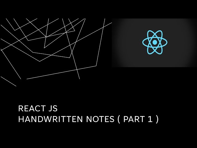 React JS Interview questions (handwritten notes part 1)