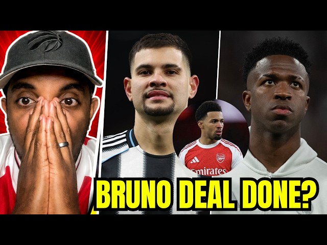 🚨Arsenal News Today 🔥 Bruno Guimarães DEAL AGREED €90m ✅ ️Vini Jr LATEST 🤯 Nwaneri KEEP OR SELL?