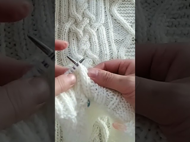Sweater Design kniting cable Pattern 🧶 #knitting