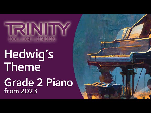 Hedwig's Theme / TRINITY Grade 2 Piano from 2023 / Synthesia Piano tutorial