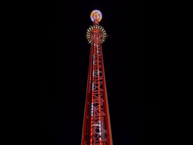 The UKs Tallest Travelling Ride! Matthew’s Skyfall at KLM 2026 🚀 #funfair #droptower #shorts