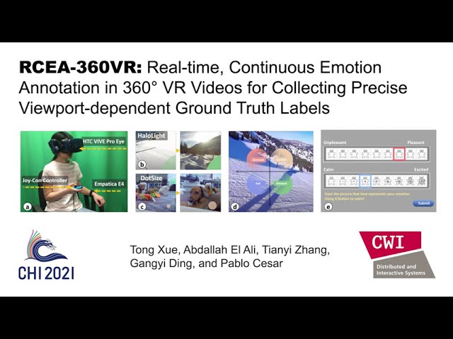 CHI2021 - RCEA-360VR: Real-time, Continuous Emotion Annotation in 360° VR Videos