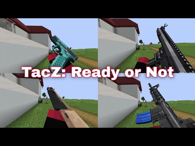 TacZ: Ready or Not All Weapons Review | Minecraft Java
