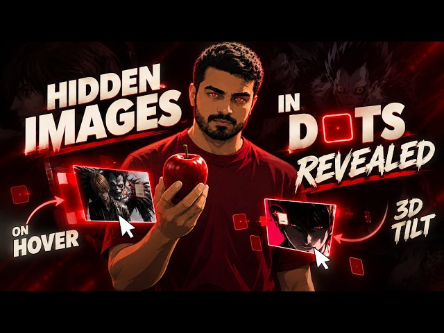 I Hid Images Inside Text with GSAP & CSS — Interactive Hover Reveal