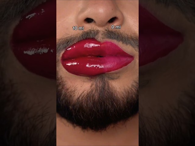 0 ml OR 10ml fuller Lips👄Tutorial😍#fullerlips #tutorial #shortvideo #youtubeshorts #virallipstick...