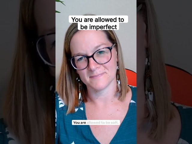 You're allowed to be imperfect π§‘