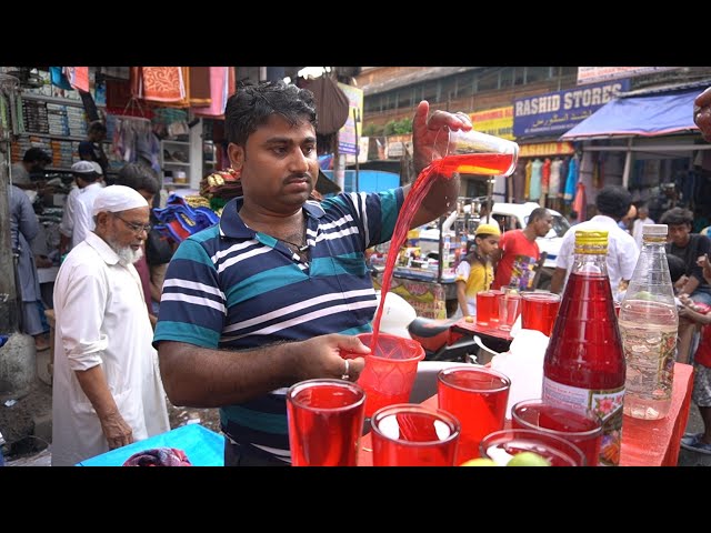 ROOH AFZA SARBAT: Summer Special Tasty Cold Drinks With Ice | Indian Street Food