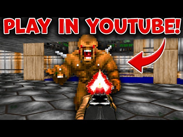DOOM but it's PLAYABLE in YouTube!