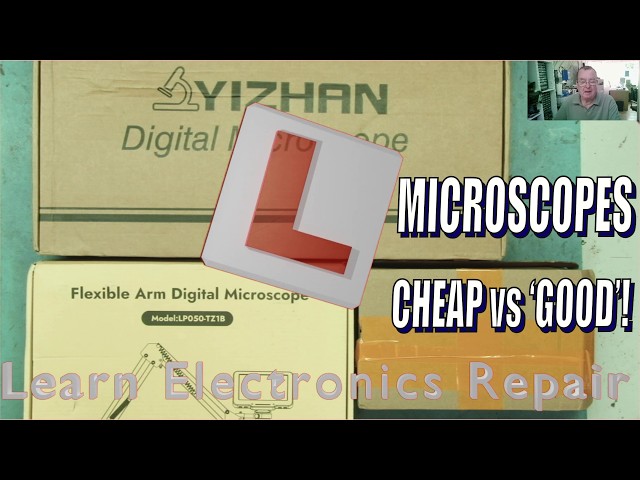 USB Digital Microscope Showdown : Cheap vs Expensive! For Electronics Soldering? Yizhan 4K