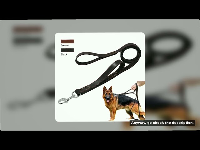 Genuine Leather Pet Dog Leash Rope Pet Training Walking Lead Leashes For Medium Large Dogs Quick Con