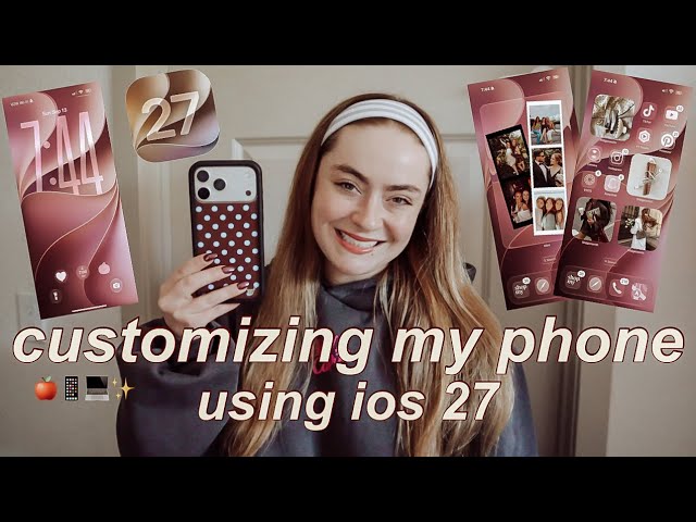 HOW TO CUSTOMIZE YOUR IPHONE WITH IOS 27 TUTORIAL | IOS 27 LOCK SCREEN & LIQUID GLASS CUSTOMIZATION