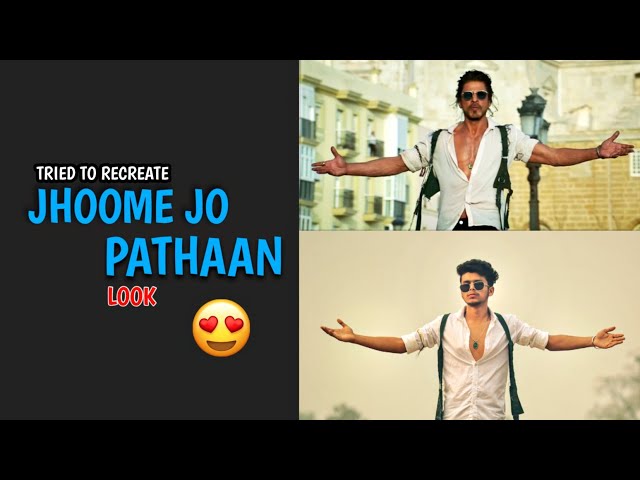 I Tried To Recreate Jhoome Jo Pathaan Song Look || Shah Rukh Khan - Ghaus Editz