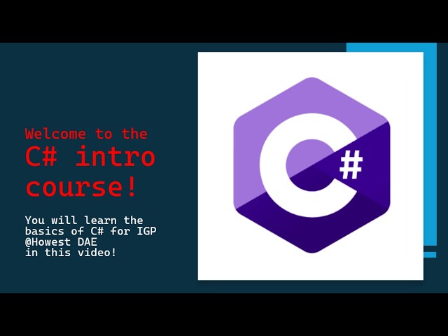 A guide to C# for absolute beginners!