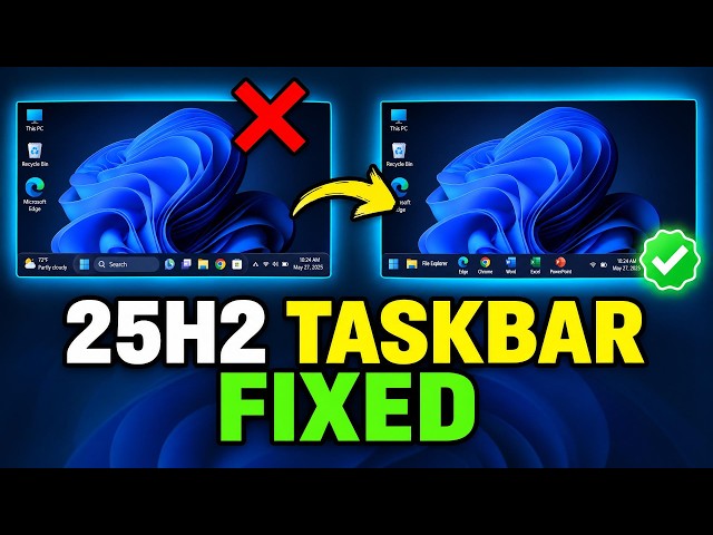 I Tried New Windows 11 25H2 Taskbar – You Won't Believe What's Changed