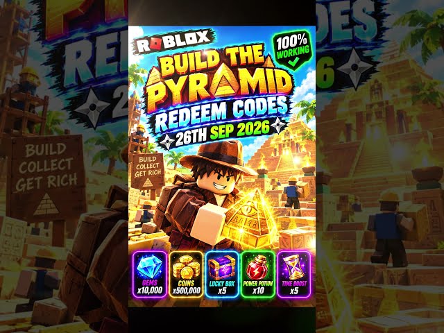 Roblox Build the Pyramid Codes | Build the Pyramid Redeem Codes