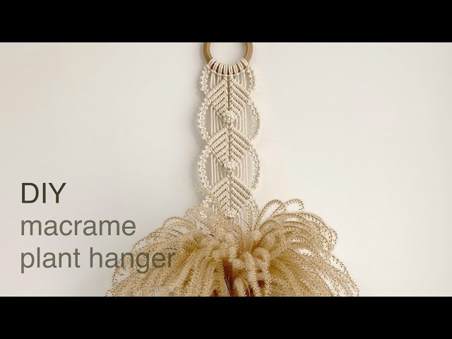 DIY | macrame plant hanger wall hanging