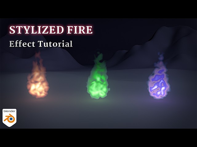 Stylized Fire Effect in Blender | Easy Shader Tutorial