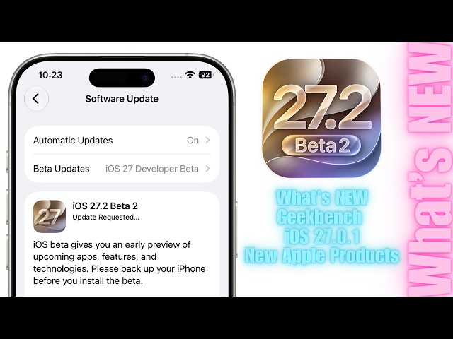 iOS 27.2 Beta 2 is OUT with NEW FEATURES