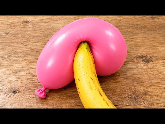 Once You Know This Secret, Poke a Banana with a Balloon and Watch What Happens!!